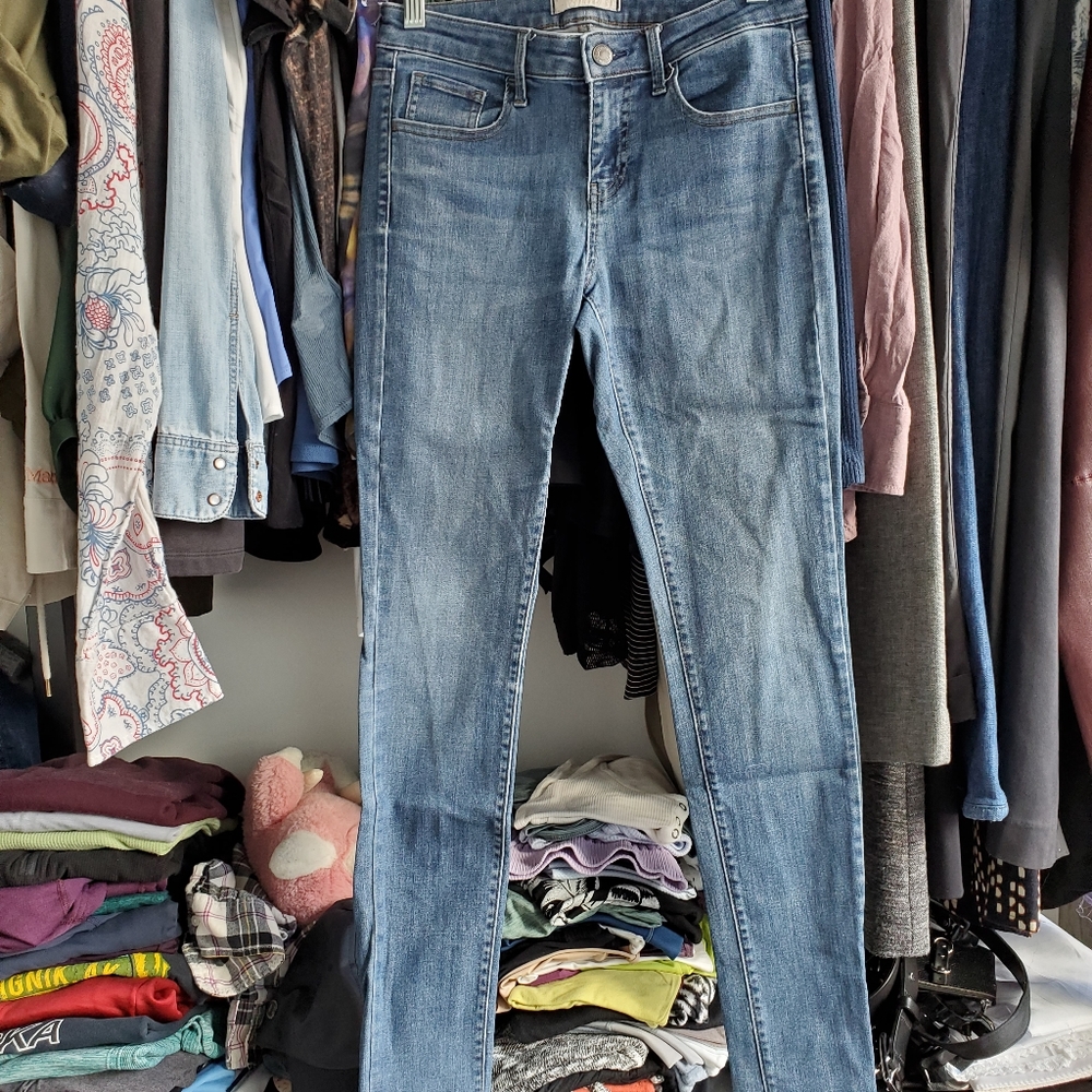 RECYCLED Uniqlo Medium Indigo Skinny Jeans